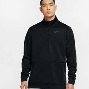 Nike Therma Men's Long-Sleeve 1/4-Zip Training Top | Black/Dark Grey | L-Tall